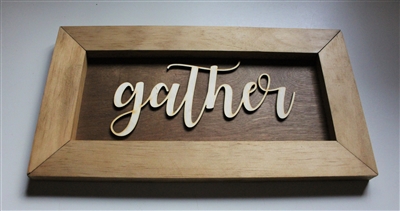 Gather Wood  Laser cut 3d Home Decor