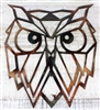 Geometric Owl Metal Art