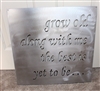 'Grow Old Along with me' Metal Wall Decor