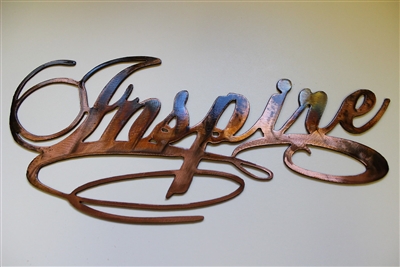 "Inspire" Metal Wall Art Decor