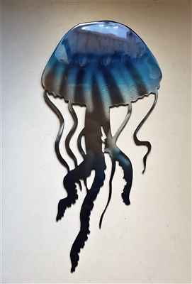 Jellyfish Metal Wall Art Accent