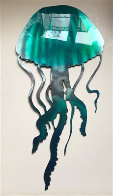 Jellyfish Metal Wall Art Accent