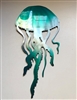 Jellyfish Metal Wall Art Accent