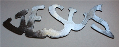 Jesus Metal Wall Art Fish