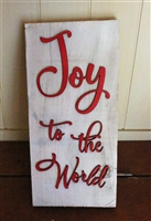 Joy to the World Pallet Wood Re purposed Sign
