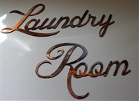 Laundry Room Metal Wall Art Decor