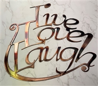Live Love Laugh Metal Wall Art