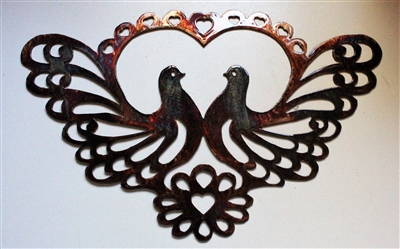 Ornamental Scroll Doves