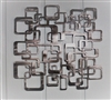 Retro Squares Modern Metal Art