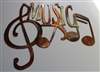 Music Metal Wall Art Accent