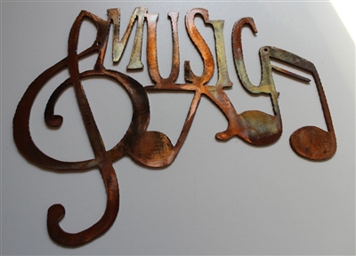 Music Metal Wall Art Accent