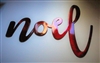 noel metal wall art accent