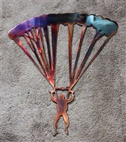 Parachute Jumper Metal Wall Art