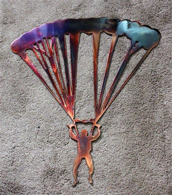 Parachute Jumper Metal Wall Art