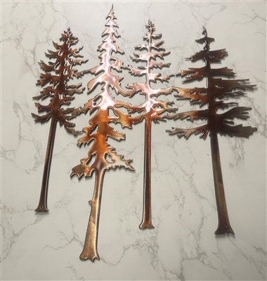 Pine Tree Metal Wall Art