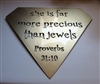 Proverbs 31:10 Metal Wall Art Decor