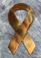 Awareness Ribbon Metal Wall Art