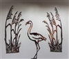 Sea Oats Metal Wall Decor Accents Flamingo Accent