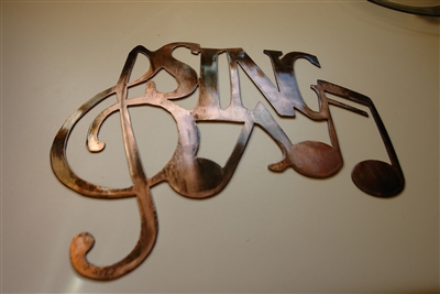 Sing Metal Wall Art