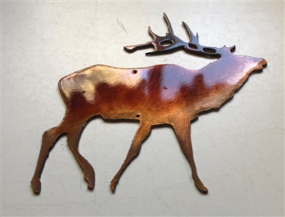 Small Elk Accent Metal Art or Craft Accent