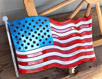 Patriotic Grand Old Flag Metal Wall Art