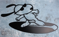 Surfing Snoopy Metal Wall Art by HGMW