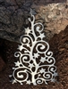 Swirl and Star Metal Wall Art Christmas Tree