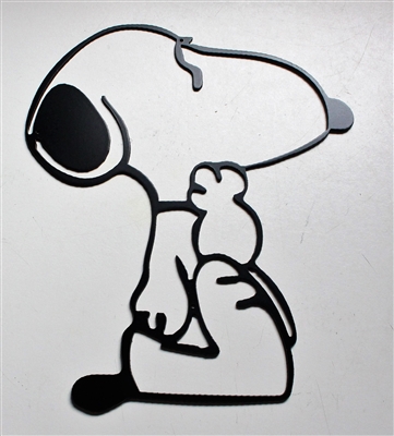 Thinking Snoopy Metal Art
