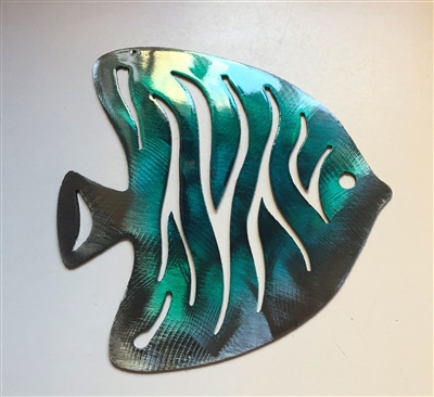 Tropical Fish Metal Wall Art Accent
