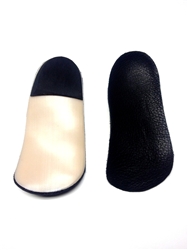 Custom Made Orthotics with a leather top cover