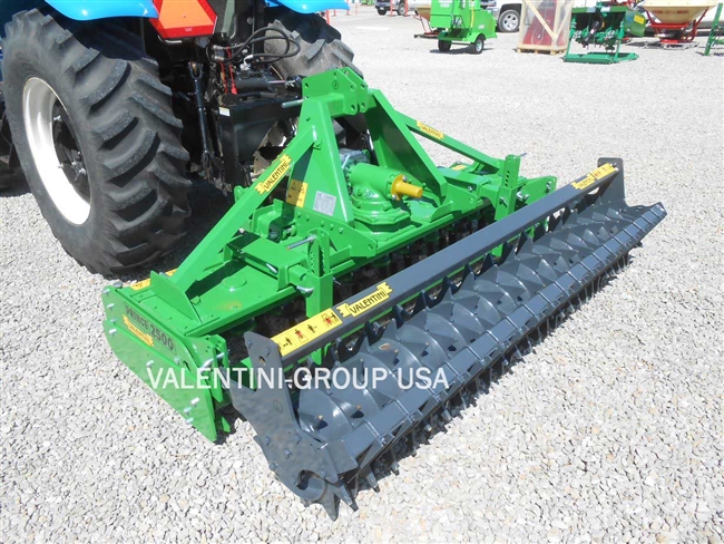 Valentini 10' 3PT Power Harrow w/Packer Roller