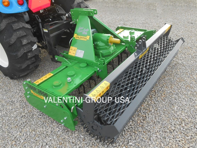 Valentini TG1400, 55" Power Harrow w/Mesh Roller