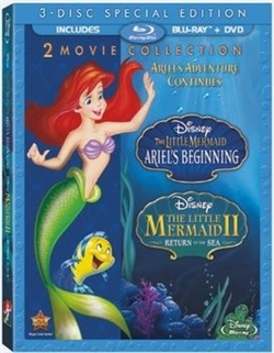 Little Mermaid II and Ariel's Beginning Blu-ray (Rental)