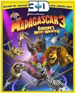 Madagascar 3 3D Blu-ray (Rental)