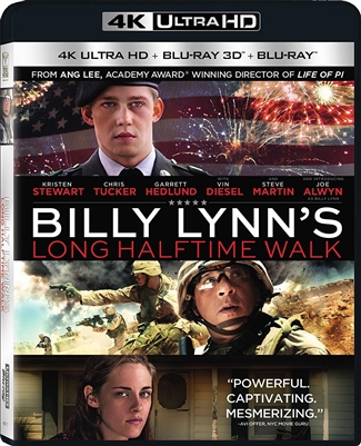 Billy Lynn's Long Halftime Walk 3D Blu-ray (Rental)