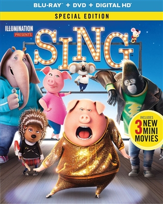 Sing 03/17 Blu-ray (Rental)
