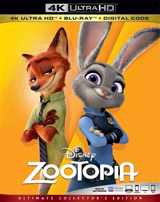 Zootopia 4K UHD 10/19 Blu-ray (Rental)