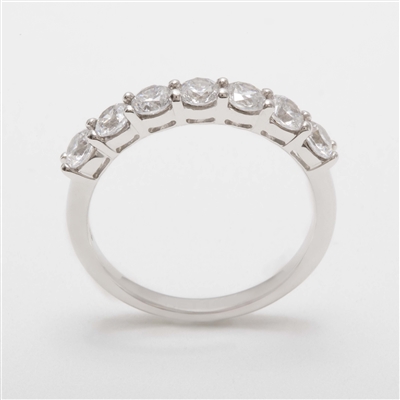Beautiful Platinum 1.00ct Diamond Half Eternity Ring