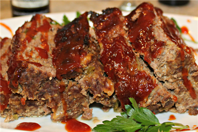 BBQ Glazed Beef Meatloaf