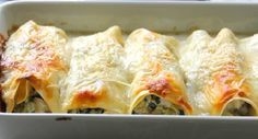 Roasted Chicken, Spinach and Sun dried Tomato Cannelloni
