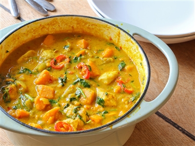 Chicken and Potato Curry Soup