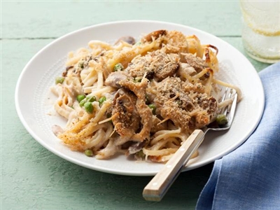 Mushroom and Turkey  Tetrazzini