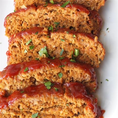 BBQ Glazed Turkey Meatloaf