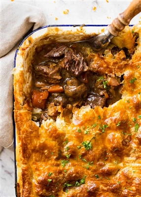 Chunky Beef and Mushroom Pie