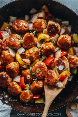 Sweet and Sour turkey Meatballs