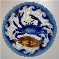 10. 75 inch Blue Claw Crab Plate