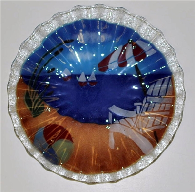 10.75 inch Bold Beach Scene Plate