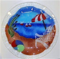 14 inch Bold Beach Scene Platter