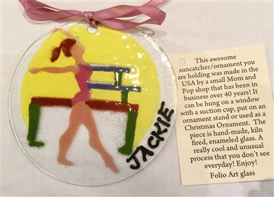 Personalized Gymnastics Suncatcher/Ornament