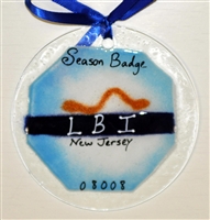 Beach Badge LBI Blue Suncatchers